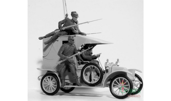 Taxi Car w/French Infantry Battle of the Marne 1914