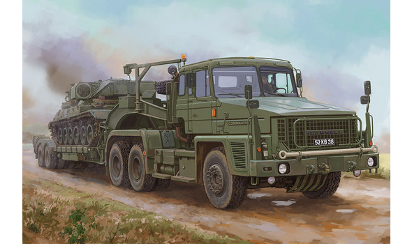 Scammell Commander с 62-тонным краном-полуприцепом Fruehauf